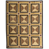 Hand-Knotted High-Quality Beige Area Rug