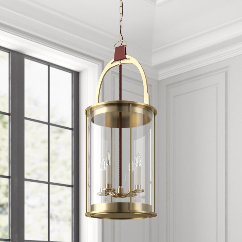 Ralph Lauren Home Westbury 4 Light Pendant, Natural Brass