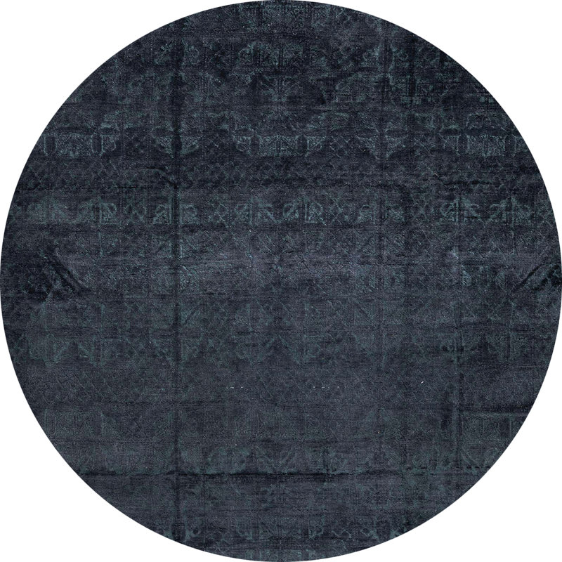 Tapis abstrait moderne 4492, Rond 7 pi