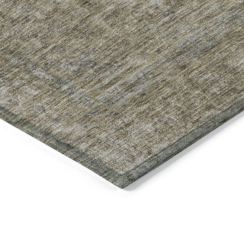 Tapis étain intérieur / extérieur lavable à la machine Claudian ACN1645, Tapis de couloir 2 pi 3 po x 7 pi 6 po
