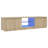 vidaXL TV Cabinet with LED Lights Smoked Oak 140x40x36 cm-1662902569-1676640977