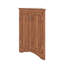 Armoire de rangement triangulaire pour salle de bain avec étagères réglables, version autoportante idéale pour la cuisine-1548675452