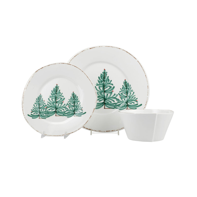Melamine Lastra Holiday Piece Handmade Melamine Dinnerware Set