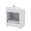 Ensemble de meuble-lavabo simple 30 po avec plateau en quartz Maya-101808774-101808775