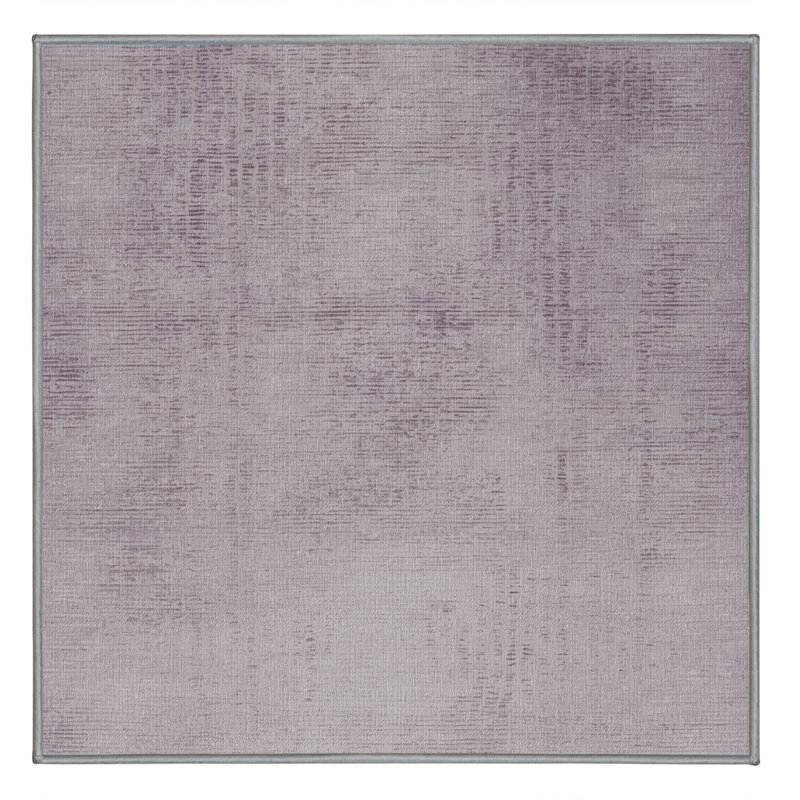 Machine Washable Abstract Pink Area Rug, Square 5'