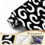 Papier peint adhésif à motifs abstraits à motif de courbes circulaires blanches H 100 po x l 144 po imperméable et amovible pour chambre à coucher, salon, dortoir-1697933324