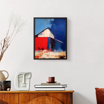Paysages série CXII - reproduction encadrée de qualité supérieure - prête à être accrochée - aucun clou requis