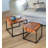 Cili Solid Wood Top Nesting Tables