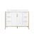 Zealyn 35'' H x 48" W Bathroom Vanity With Stain-resistant Carrera White Quartz Top and Single Sink