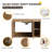 30'' Wall Mounted Single Bathroom Vanity with Ceramic Basin Sink Top, Floating Vanity with 2 Doors and 1 Shelf
