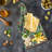 Ambesonne Exotic Tempered Glass Cutting Board Hibiscus Parrot and Toucan Multicolor