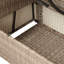 Canapé modulaire d'extérieur en osier avec repose-pieds et coussins 4 pièces-1729346399