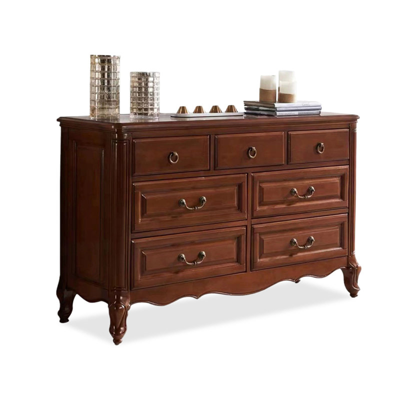 Buffet en noyer massif et bois manufacturé, Noyer