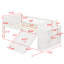 Platform Bed with Guardrail, Storage Shelf, Slide and Ladder for Kids-1056414798