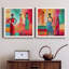 Strikse A Pose I - Ensemble de 2 peintures sur toile encadrées-423168371-423168375