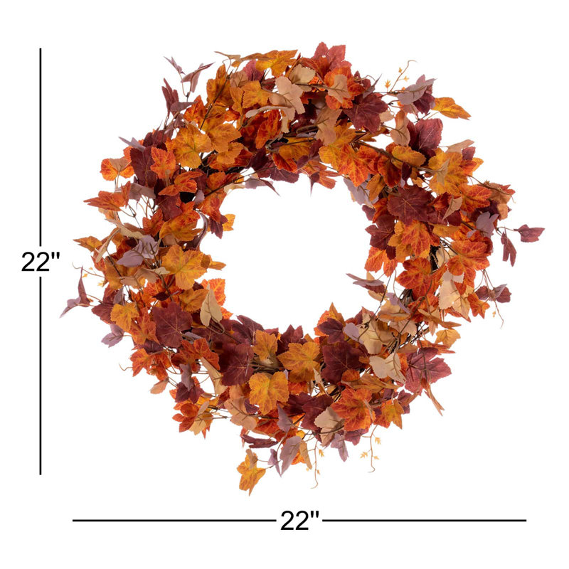 22'' Thanksgiving Polyester Wreath