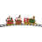 16Piece LED Lighted Musical And Animated Christmas Village Train