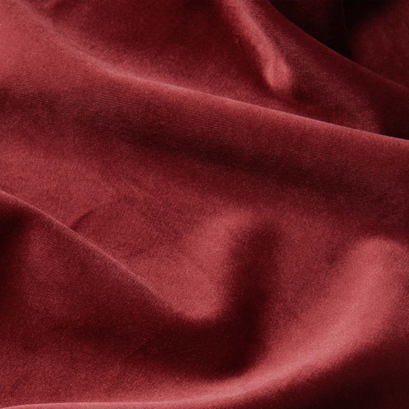 Leann Tufted Velvet Upholstered Back Side Chair, Red Velvet