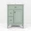 Meuble-lavabo sur pied 24 po avec lavabo, vert-121083620