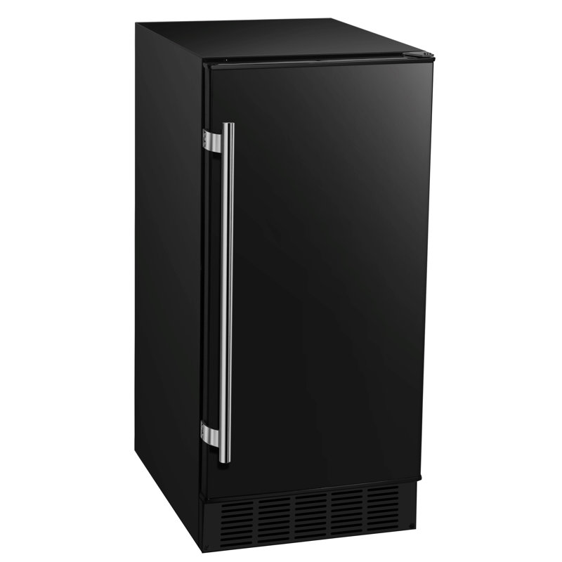 Machine à glaçons intégrée 15 "25 lb., Noir