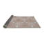 Tapis géométrique brun-250831733