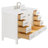 Cambridge 54'' Solid Wood Single Bathroom Vanity in White, with 1.5'' Carrara White Quartz Top, Center, Rectangle Sink-101139916-75152853