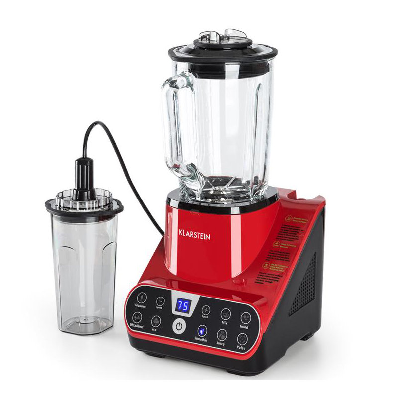 Klarstein 6 Speed 1500ml Countertop Blender, Red
