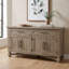 Buffet rustique de style ferme Slater Works de 66 pouces avec 2 tiroirs et 4 portes