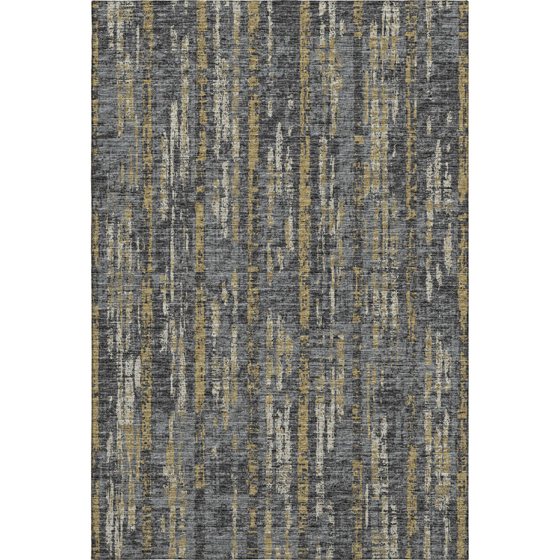 Tapis en granite de qualité supérieure lavable à la machine Tiream, Rectangle de 10 pi x 14 pi