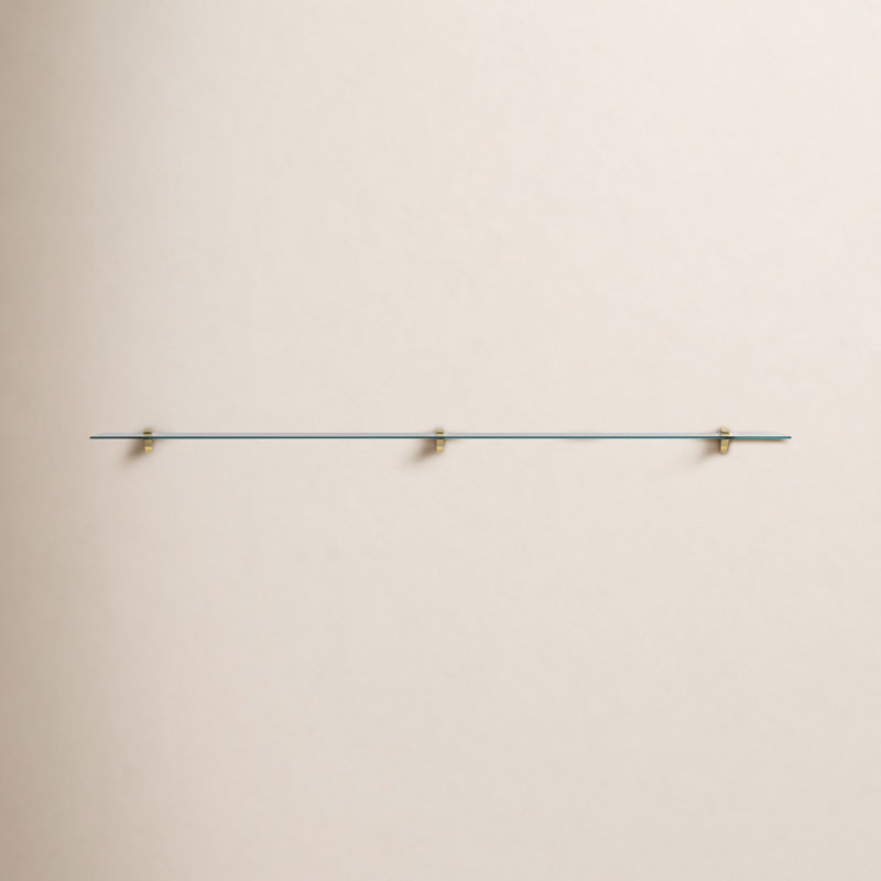 Electra Floating Shelf, Brass, 2.86" H x 36" W x 10.5" D