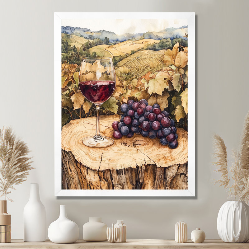 Naccarato I - paysages, art mural sur toile, H 32 po x l 24 po, Reproduction encadrée d'une seule photo, Blanc
