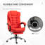 Fauteuil de bureau ergonomique inclinable en cuir PU pour et le travail