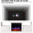 70" TV Stand with 23" Electric Fireplace-520936663