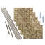 FASÄDE Rings Decorative Vinyl Backsplash 15 sq ft Kit-49435862