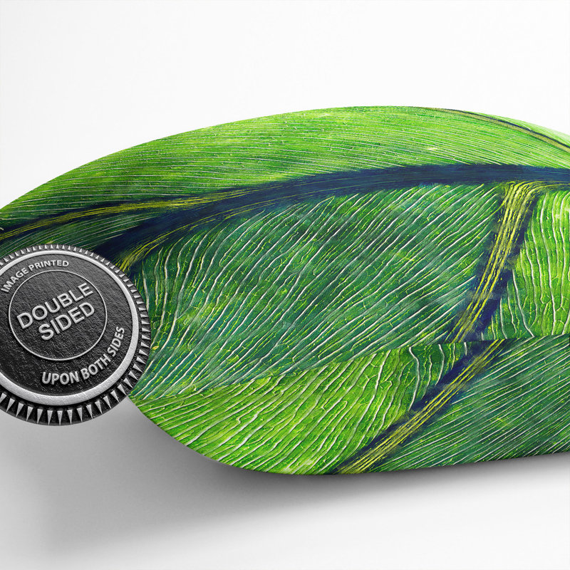 Leaf Detail Painting Square Throw Cushion, 55cm H x 55cm W x 20cm D