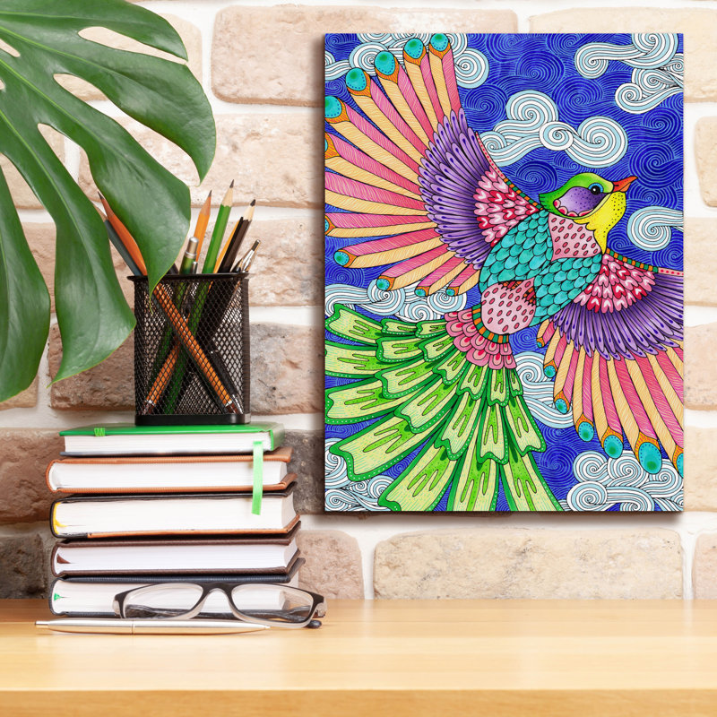 Toile épique «Winged Things 23» par Hello Angel, H 16 po x l 12 po x P 0,75 po