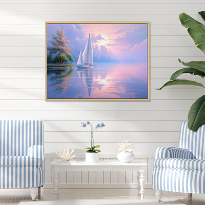 Voilier, voile, sérénade III sur toile