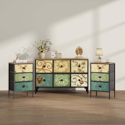 Dresser And Nightstand Set, Nightstand Set Of 2, 6 Drawer Bedroom Dresser, Bedroom Set Furniture