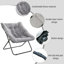 Soft Faux Fur Oversized Folding Accent Chair-935085487