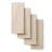 MARTHA STEWART Honeycomb Chambray Textured Kitchen Towel 4-Pack Set Natural 16"x28"-110478074