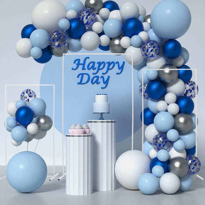 3 pièces de décors et de panneaux en acier pour le mariage et de nombreuses occasions, H 86,61 po x l 112,08 po x P 19,48 po