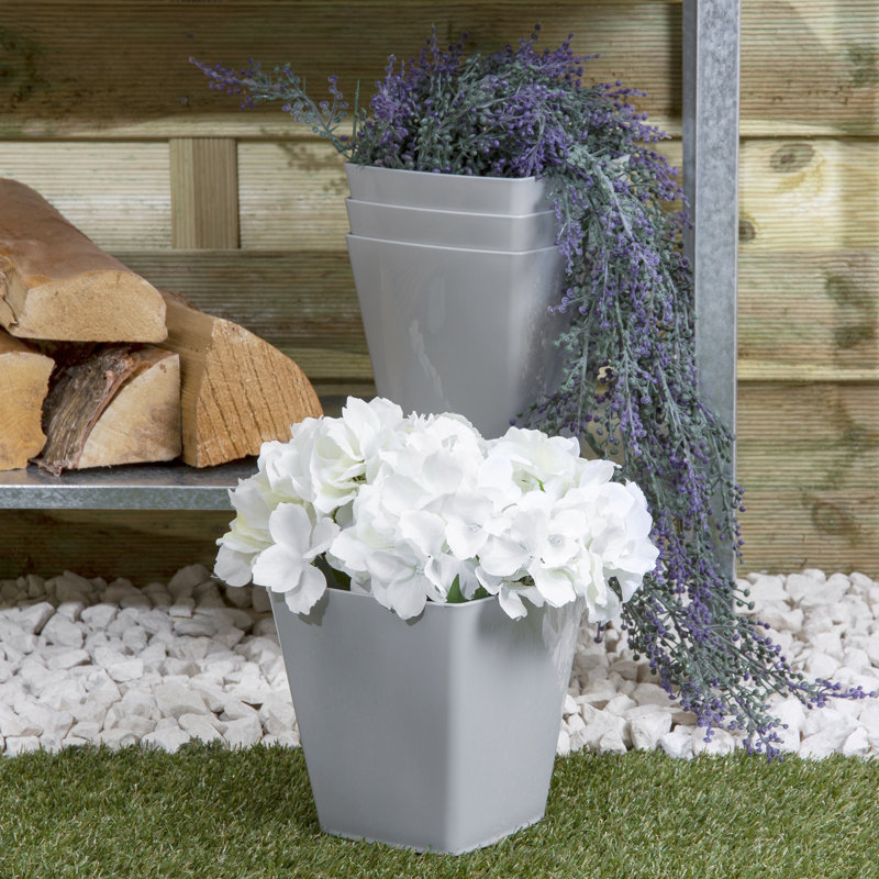 Wham Studio Square Planter Cover, 14cm H x 14cm W x 14cm D, Grey
