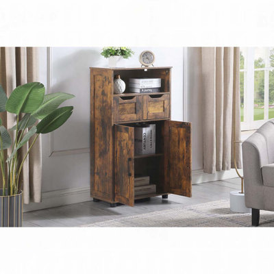 Ivera Wooden Storage Cabinet with Drawers & Adjustable Shelves by Ebern Designs