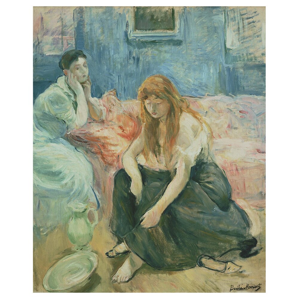 Leinwandbild Zwei Mädchen von Berthe Morisot