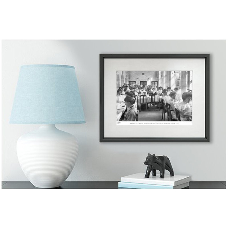 Midhurst, King Edward's Sanatorium, Dining Room 1907 by Francis Frith - Single Picture Frame Print, 28cm H x 36cm W x 2.3cm D
