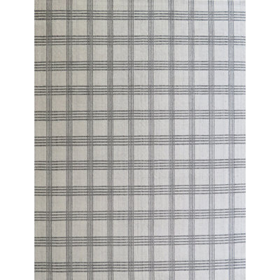 Plaid Area Rug in Silver/Gray