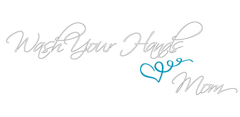 Décalcomanie murale love your hands love maman, Blanc, H 11 po x l 36 po x P 0,01 po
