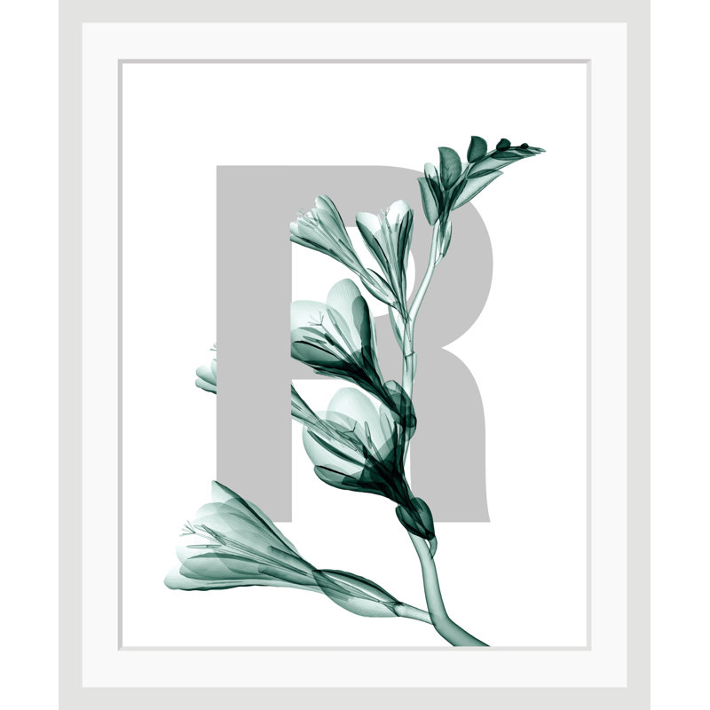 Letter R - Single Picture Frame Print