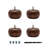 2-1/2 in x 4-1/2 Solid Hardwood Round Bun Foot-86654525
