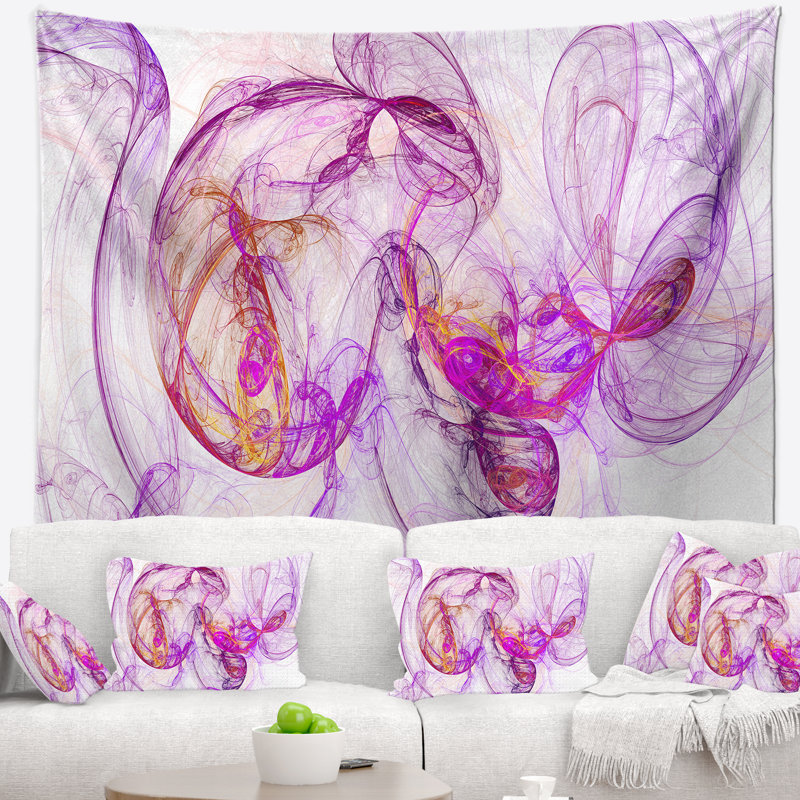 Tapisserie «Billowing Smoke Magenta», H 50 po x l 60 po
